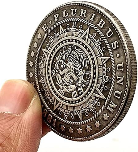 Ada Fizetőeszköz 1881 Kóbor Érme Maya Indiánok Kedvenc Érme, Emlékérme ezüstözött Bitcoin aita Érme Szerencse Érme Dísz Gyűjthető