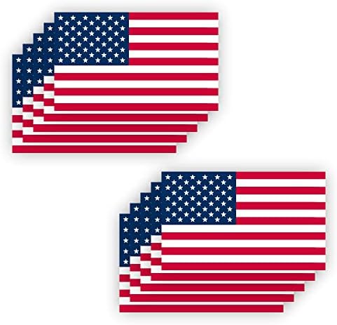 IGNIXIA Amerikai Zászló Matrica, USA Zászló, Autó Matricák, 5x3 Cm Amerikai Zászló Matrica (Csomag 10) támogasson MINKET