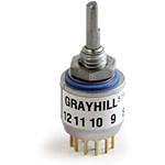 Grayhill M3786/35-010, Rotary Switch SP5T 5 Flatted Tengely Forrasztani Húz 0.2 EGY 220VAC 28VDC (2 Elem)