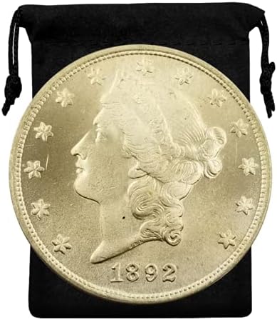 Kocreat Másolás 1892-CC Áramló Haj Ezüst Dollár Szabadság Morgan Arany Érme Húsz Dollár-Replika USA Emlék Érme Gyűjtemény