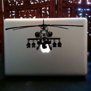 AH-64 Apache Laptop bőr vinyl matrica