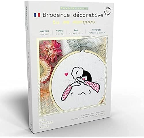 Francia Készletek DIY Box - Dekoratív Hímzés Szerelmeseinek