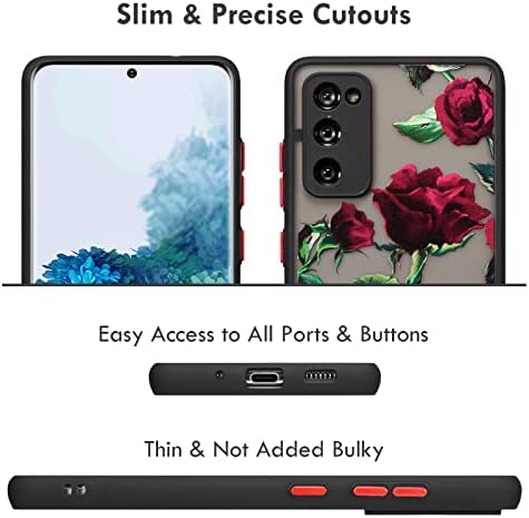 XIZYO Samsung Galaxy S20 FE Esetben Virágos Rózsa Telefon Esetében Aranyos Esztétikai Telefon Esetében a Nők, Lányok Átlátszó