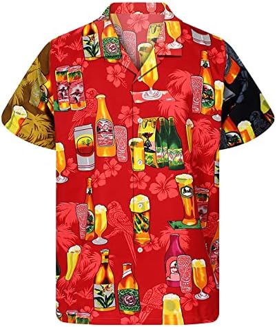 Grafikus Póló, Férfi Divat Hajtóka T-Shirt Rövid Ujjú Alkalmi Hawaii Utcai viselet Csat Ourdoor Felső Ruházat