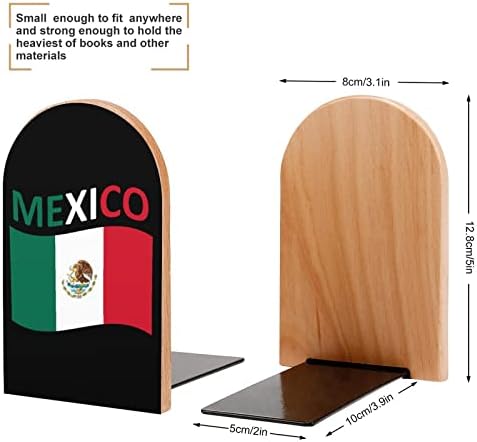 Zászló Mexikóban Fa Könyvtámasz Nem csúszós Könyv Áll a Könyv Birtokosa a Könyv végül nem Támogatja a Könyvespolc Polcok