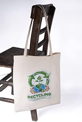 EGR 3 Csomag Üres Vászon Tote Bags Tömeges Bevásárló Táska Kézműves DIY Újrafelhasználható Bevásárló vászonzacskóban Aranyos