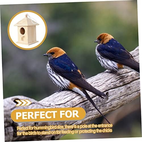 YARNOW 3pcs Madár Fészek Erdei Dekoráció Búgó Madár Etető lakberendezés Bluebird Ház Fa madáretető Kakadu Tenyésztési Doboz