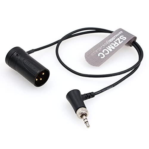SZRMCC Alacsony Profil XLR 3 Tűs Férfi Zár 3,5 mm TRS Audio Kábel Sennheiser EK500 Sony UWP-D Sorozatú Vezeték nélküli Adó-Vevők