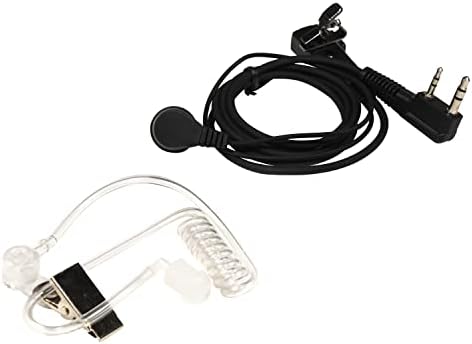 HQRP 2 Pin Akusztikus Cső Hangszóró, Fülhallgató Mikrofon Kompatibilis a Kenwood TK-3230, TK-3230XLS, TK-3302, TK-3312 Nap