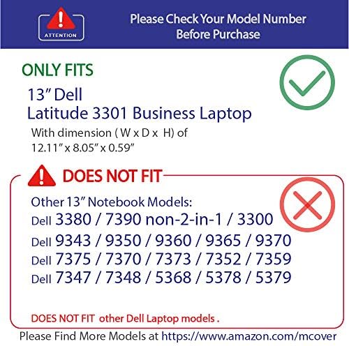 mCover Kemény Héj Esetében 2019 13.3 Dell Latitude 13 3301 Üzleti series laptop számítógépek megjelenése után Május 2019