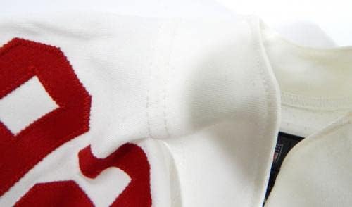 San Francisco 49ers 92 Játék Kiadott Fehér Jersey 97 - Aláíratlan NFL Játék Használt Mezek