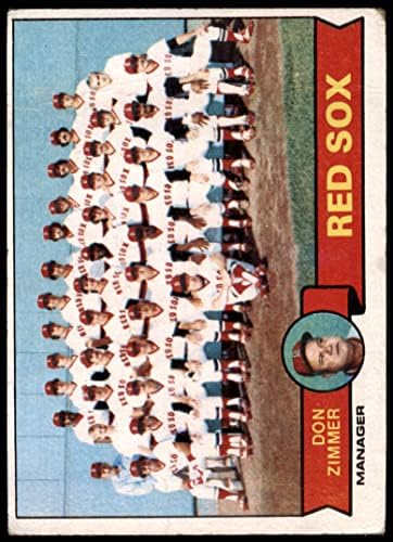1979 Topps 214 Red Sox Csapat Lista Nem Zimmer Boston Red Sox (Baseball Kártya) SZEGÉNY Red Sox