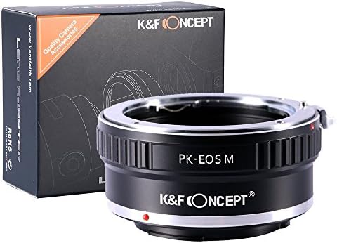 A K&F Koncepció PK-EOS M-Mount Objektív Adaper Kompatibilis a Pentax K PK Mount Objektív Canon Micro Egyetlen EOS M EF-M