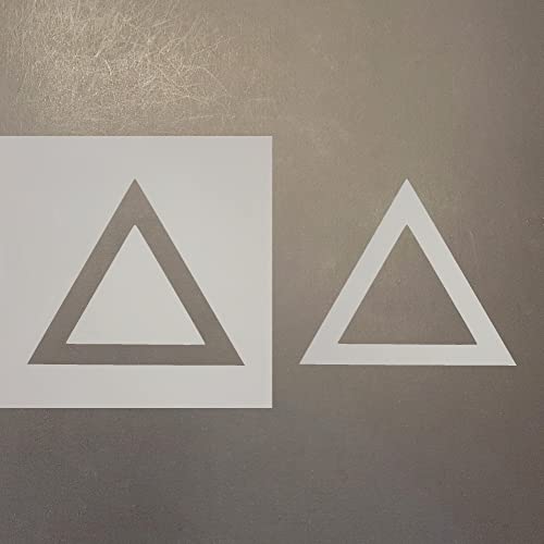 Háromszög 2 Újrafelhasználható Mylar Stencil - Art Kézműves Kellékek Új Méretek (8)