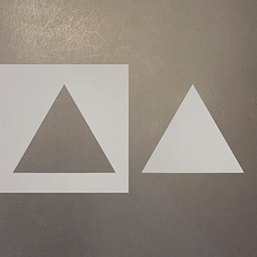 Háromszög 1 Újrafelhasználható Mylar Stencil - Art Kézműves Kellékek Új Méretek (4)