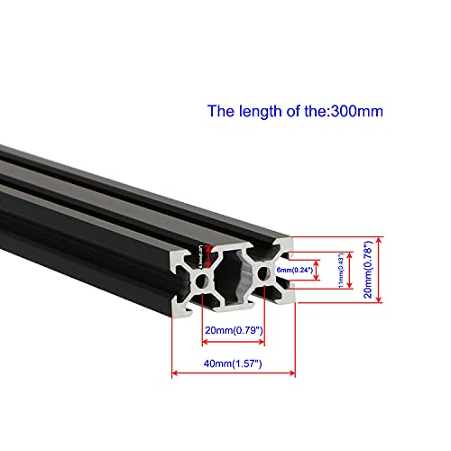 Fekete 2040 Alumínium Profil Extrudálás Európai Standard Lineáris Vasúti 2040 Alumínium Profil Keret Gép DIY 3D-s Nyomtató