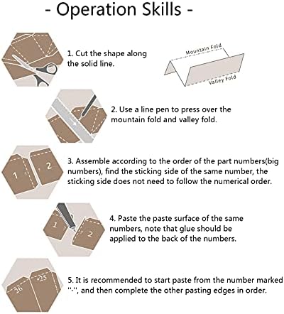 Hal Raj Kreatív Origami Puzzle DIY Papír Szobor Geometriai Papír Modell Kézzel készített Papír Trófea 3D Fali Dekoráció