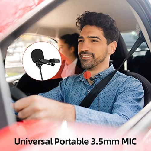 EKAT Autó Mikrofon Sztereó 3,5 mm-es, Plug and Play Vezetékes Mikrofon Kompatibilis a Jármű Vezetője Egység, Rádió, zajszűrő,