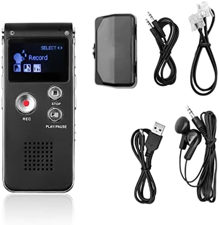 DLOETT Digitális Audio Hangrögzítő 8GB MP3 Lejátszó, Mikrofon, USB Merevlemez-Meghajtó Diktafon Üzleti Beszéd