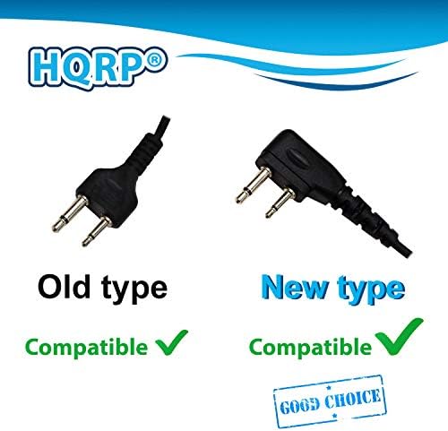 HQRP 2 Pin Akusztikus Cső Hangszóró, Fülhallgató Mikrofon Kompatibilis ICOM IC-F34GT, IC-F3S, IC-F4, IC-F4000 + HQRP Nap