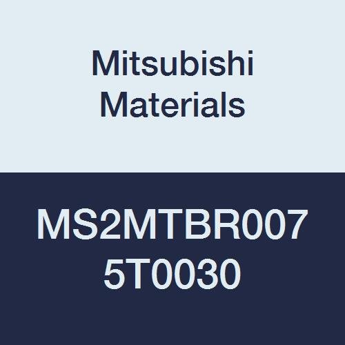 Mitsubishi Anyagok MS2MTBR0075T0030 Keményfém Mostar Kúpos Vége Malom, 2 Közepes Fuvola, 0,75 mm Sarok Sugara, 30' Taper